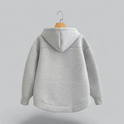 Men’s Oversized Zip Hoodie | Minimalist Full-Zip Fleece | Casual Streetwear Essential