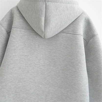 Men’s Oversized Zip Hoodie | Minimalist Full-Zip Fleece | Casual Streetwear Essential
