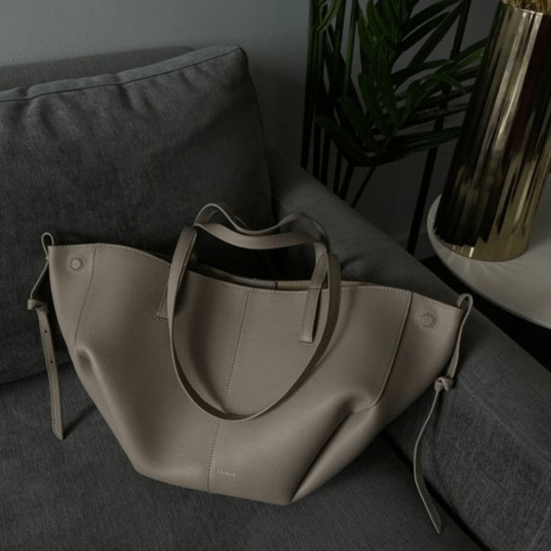 PU Leather Tote Bag | Dual Handles | Spacious Everyday Style