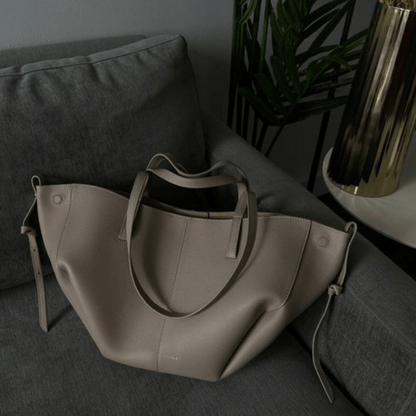 PU Leather Tote Bag | Dual Handles | Spacious Everyday Style