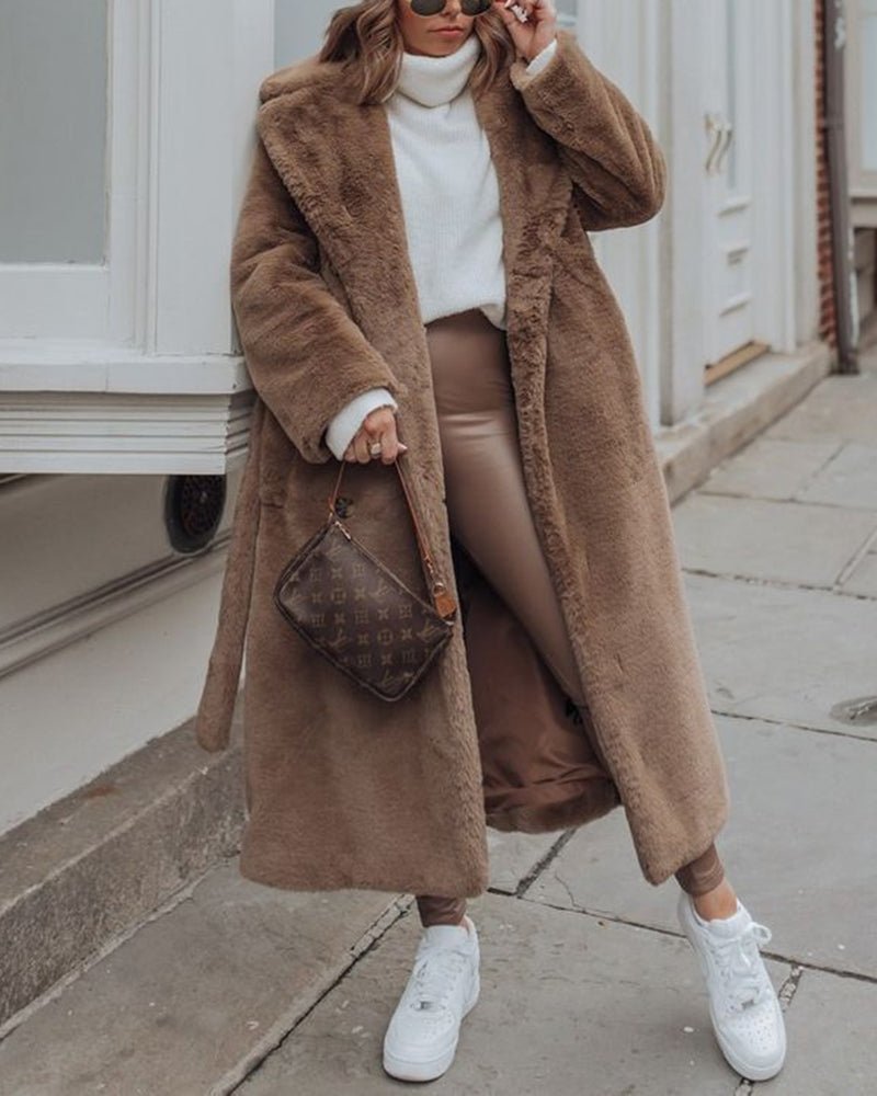 Luxe Oversized Faux Fur Coat | Ultra-Soft Warmth | Longline Design | Winter Glam