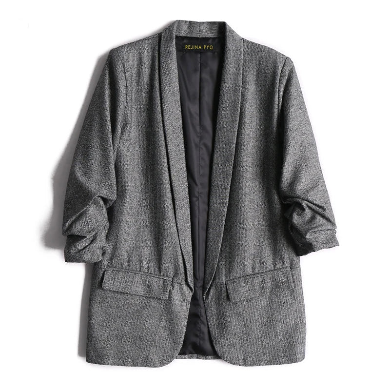 Oversized Blazer Coat | Open Front & Rolled Sleeves | Chic & Versatile | Fall & Winter Layering