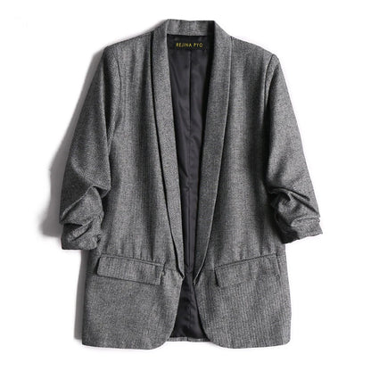 Oversized Blazer Coat | Open Front & Rolled Sleeves | Chic & Versatile | Fall & Winter Layering