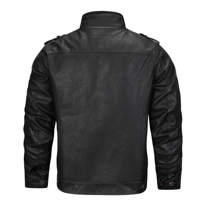 Men’s Faux Leather Moto Jacket | Zip-Up Biker Style | Casual Outerwear Canada