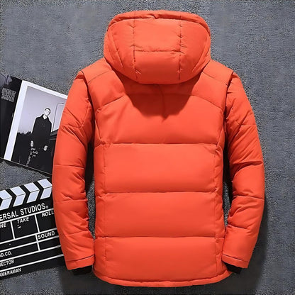 Men's Heavyweight Winter Parka | Insulated Hooded Jacket | Cold Weather Outerwear