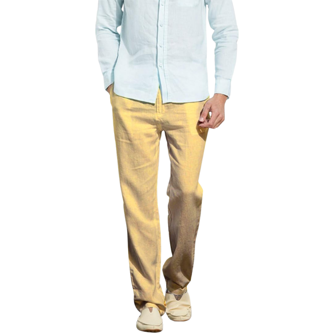 Men’s Linen Blend Trousers | Lightweight Summer Pants Canada
