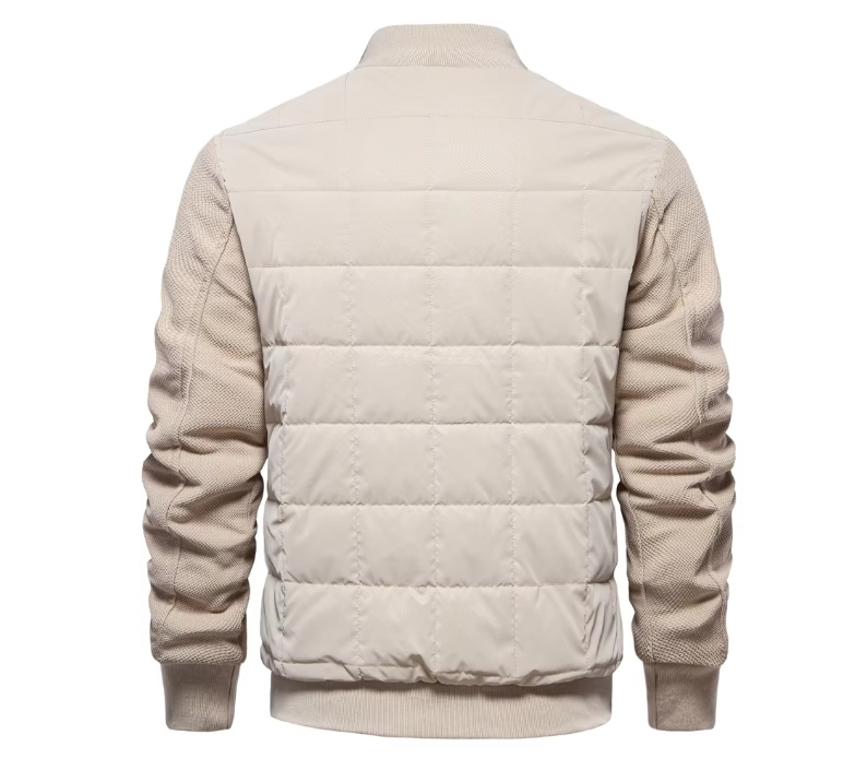 Men’s Quilted Bomber Jacket | Lightweight Insulated | Transitional Outerwear