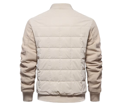 Men’s Quilted Bomber Jacket | Lightweight Insulated | Transitional Outerwear