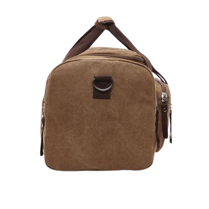 Men's Canvas Duffel Travel Bag | Vintage-Style Weekender with Pockets | Lightweight Carryall Canada