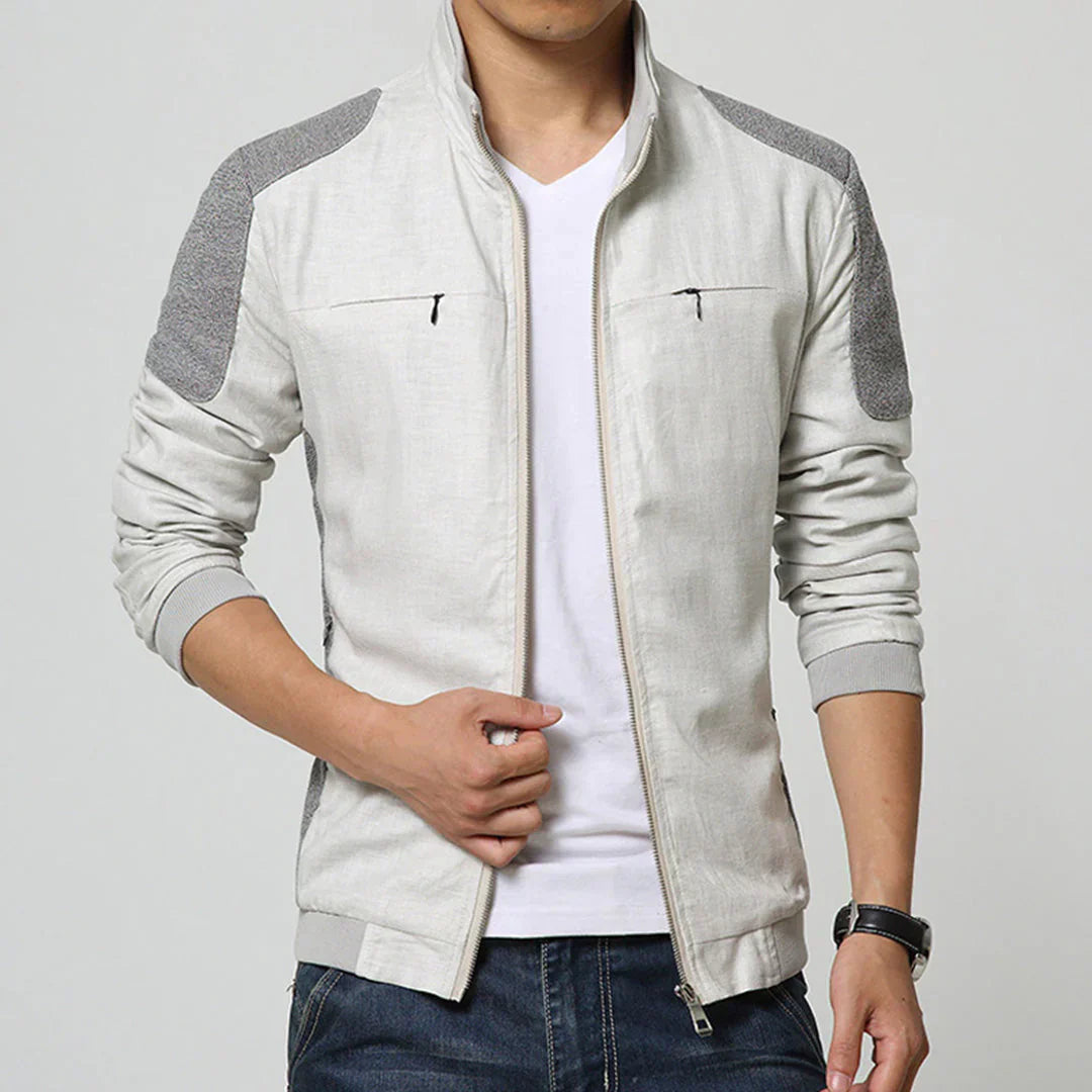 Men’s Slim Fit Tech Knit Jacket | Lightweight Zip-Up Layer | Smart Casual Streetwear