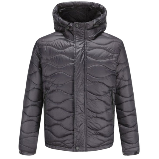 Men's Lightweight Puffer Jacket | Quilted Shell | Packable Hooded Design