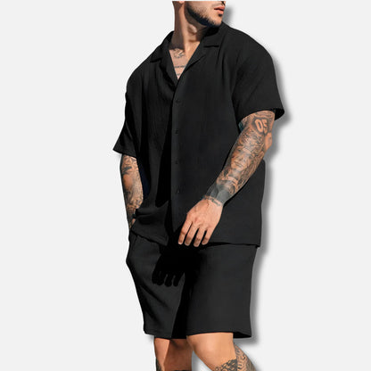 Men’s Summer Co-ord Set | Short-Sleeve Shirt & Relaxed Shorts
