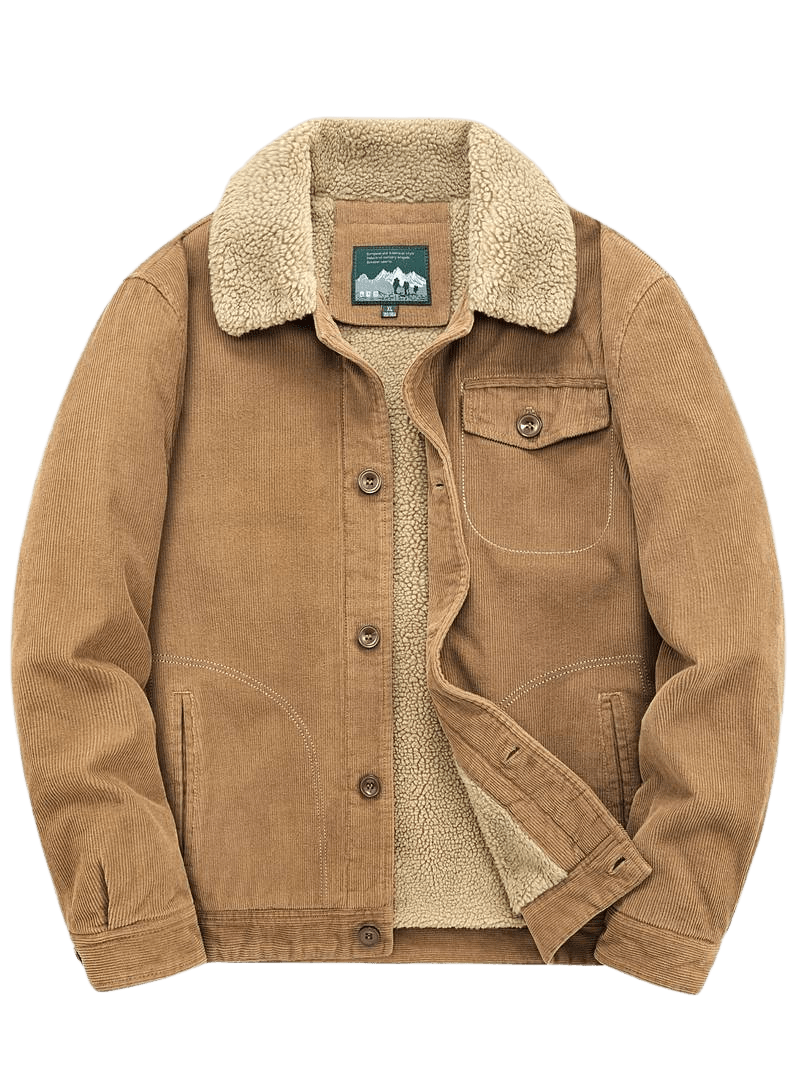 Men's Corduroy Sherpa-Lined Jacket | Warm & Durable | Classic Workwear