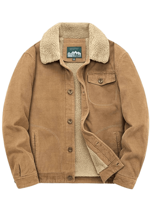 Men's Corduroy Sherpa-Lined Jacket | Warm & Durable | Classic Workwear