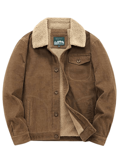 Men's Corduroy Sherpa-Lined Jacket | Warm & Durable | Classic Workwear