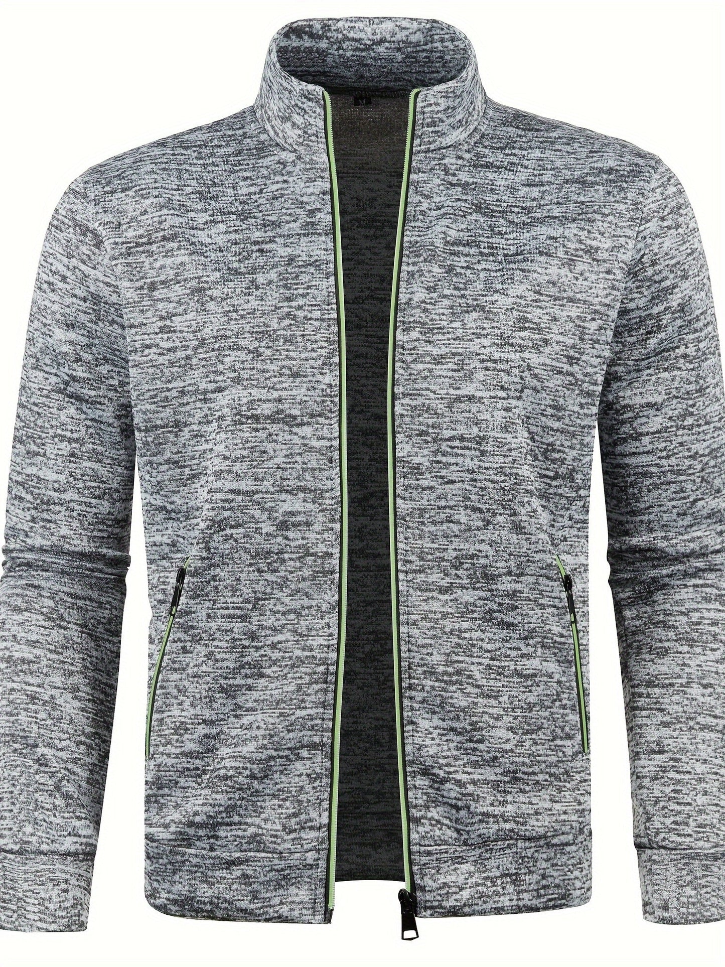 Men’s Zip-Up Knit Track Jacket | Lightweight Layer | Sport-Casual Fit