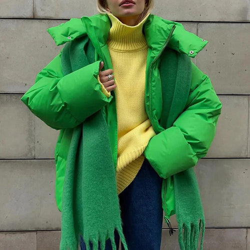 Oversized Winter Puffer Jacket | High-Neck Insulated Coat | Cold Weather Streetwear Canada