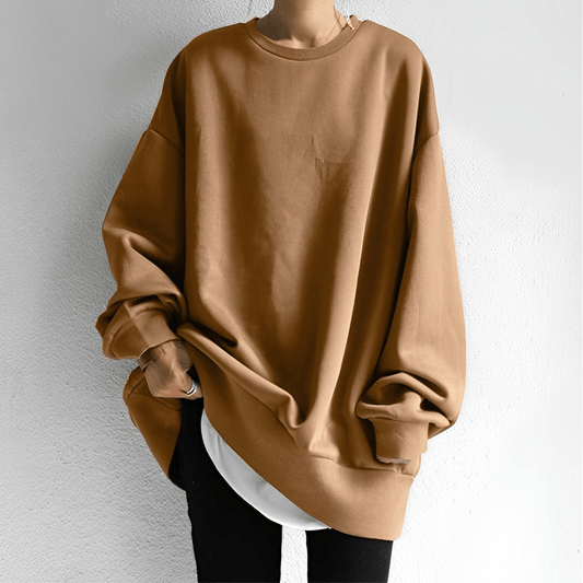 Oversized Crewneck Sweatshirt | Drop Shoulder | Soft Brushed Fleece