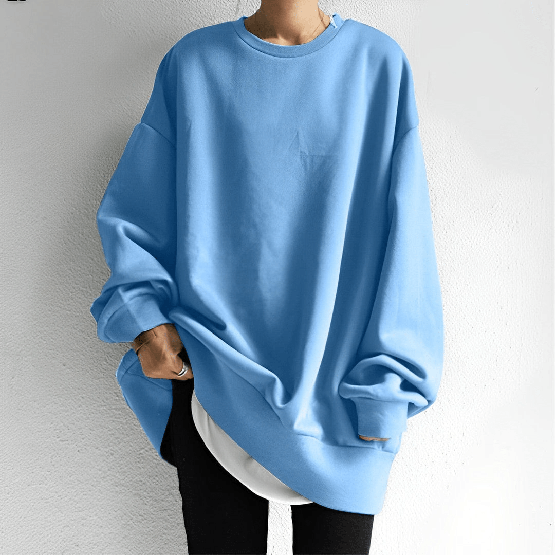 Oversized Crewneck Sweatshirt | Drop Shoulder | Soft Brushed Fleece