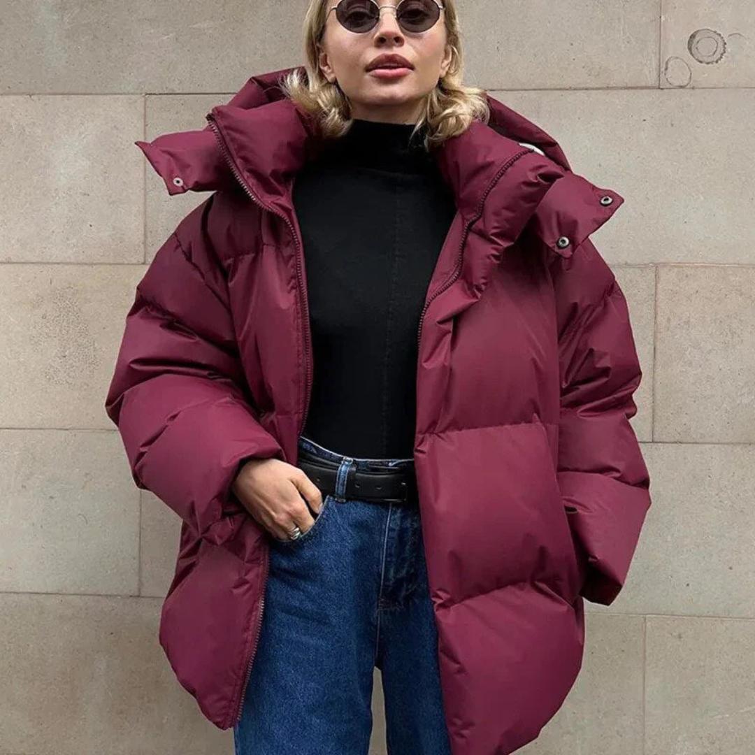 Oversized Winter Puffer Jacket | High-Neck Insulated Coat | Cold Weather Streetwear Canada
