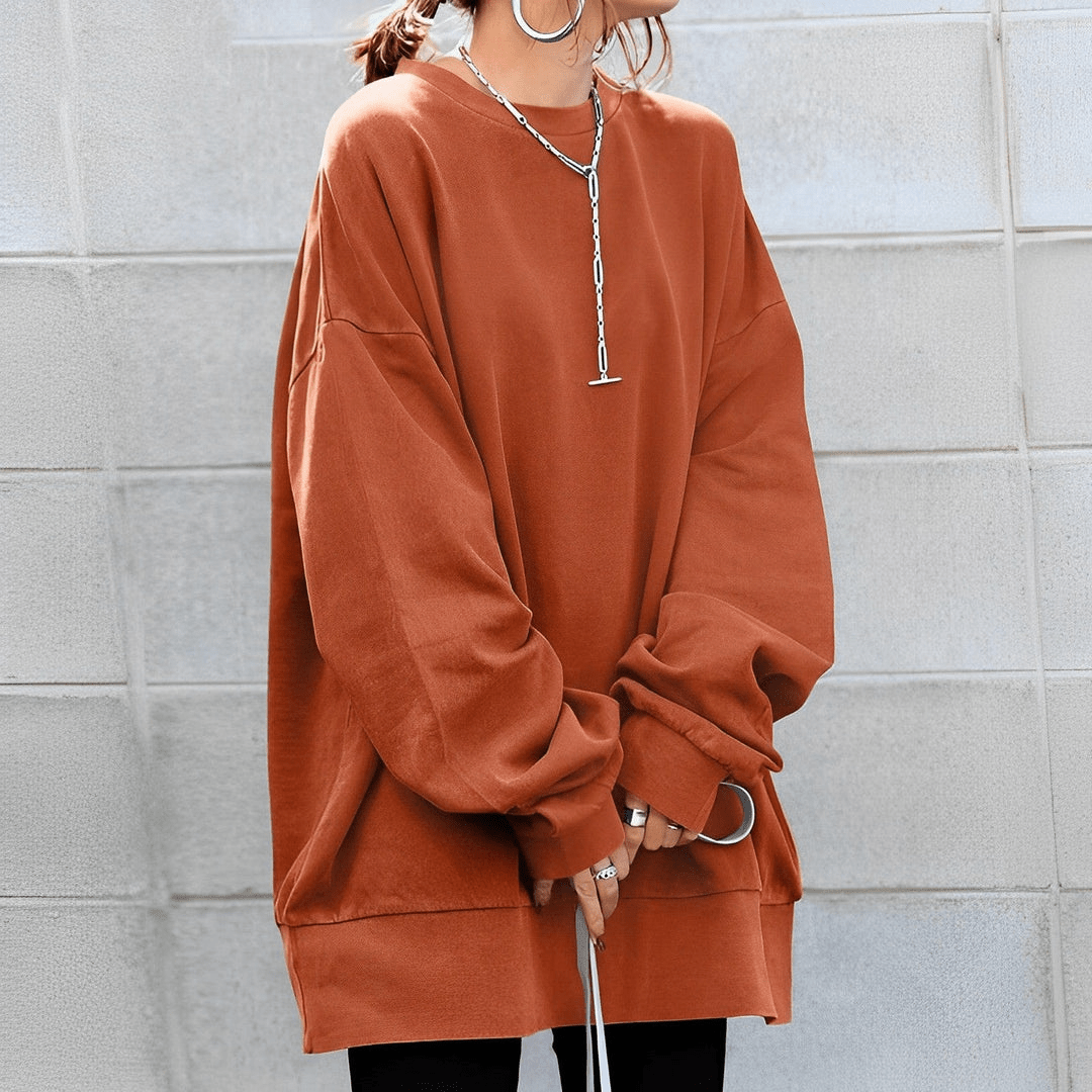 Oversized Crewneck Sweatshirt | Drop Shoulder | Soft Brushed Fleece