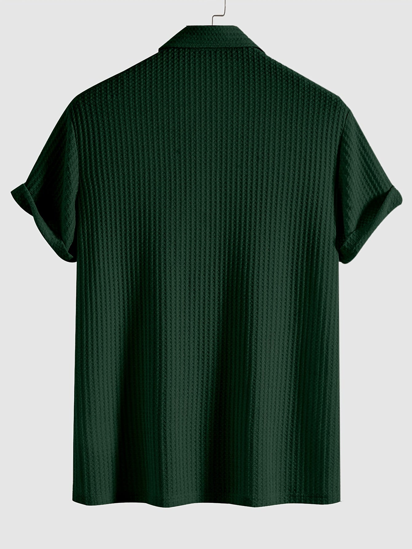Men's Knit Polo Shirt | Textured Short Sleeve Top | Lightweight Summer Casualwear