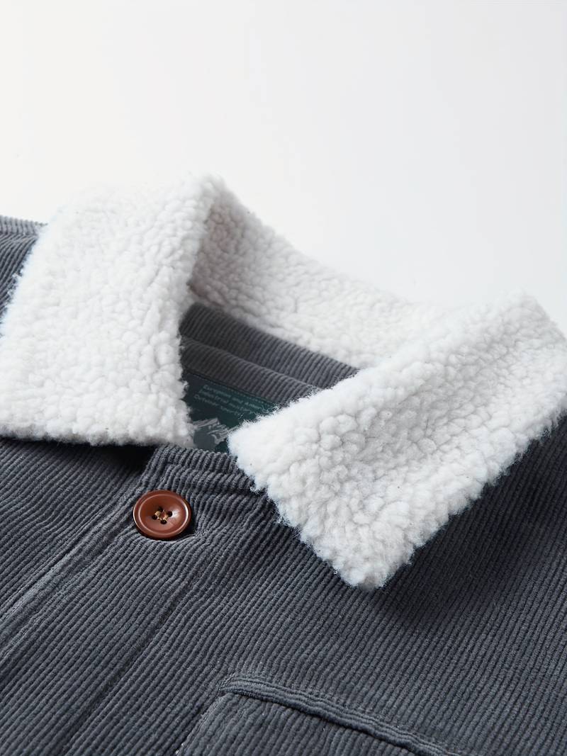 Men's Corduroy Sherpa-Lined Jacket | Warm & Durable | Classic Workwear