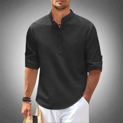 Men’s Henley Shirt | Lightweight Casual Pullover | Everyday Summer Layer