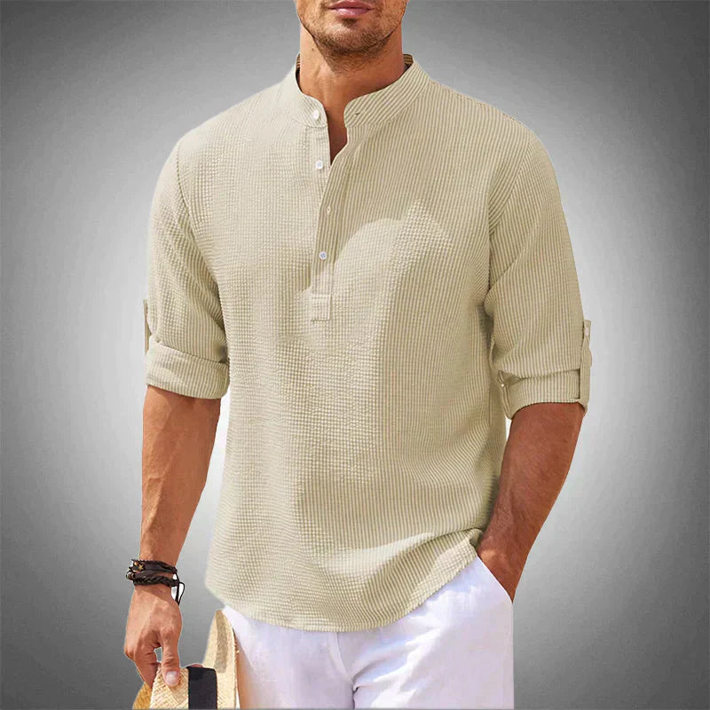 Men’s Henley Shirt | Lightweight Casual Pullover | Everyday Summer Layer