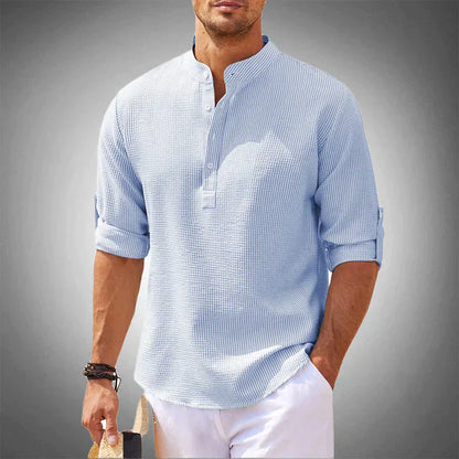 Men’s Henley Shirt | Lightweight Casual Pullover | Everyday Summer Layer