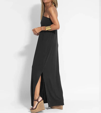 Elegant One-Shoulder Maxi Dress | Flowing Silhouette | Lightweight Fabric | Evening Wear