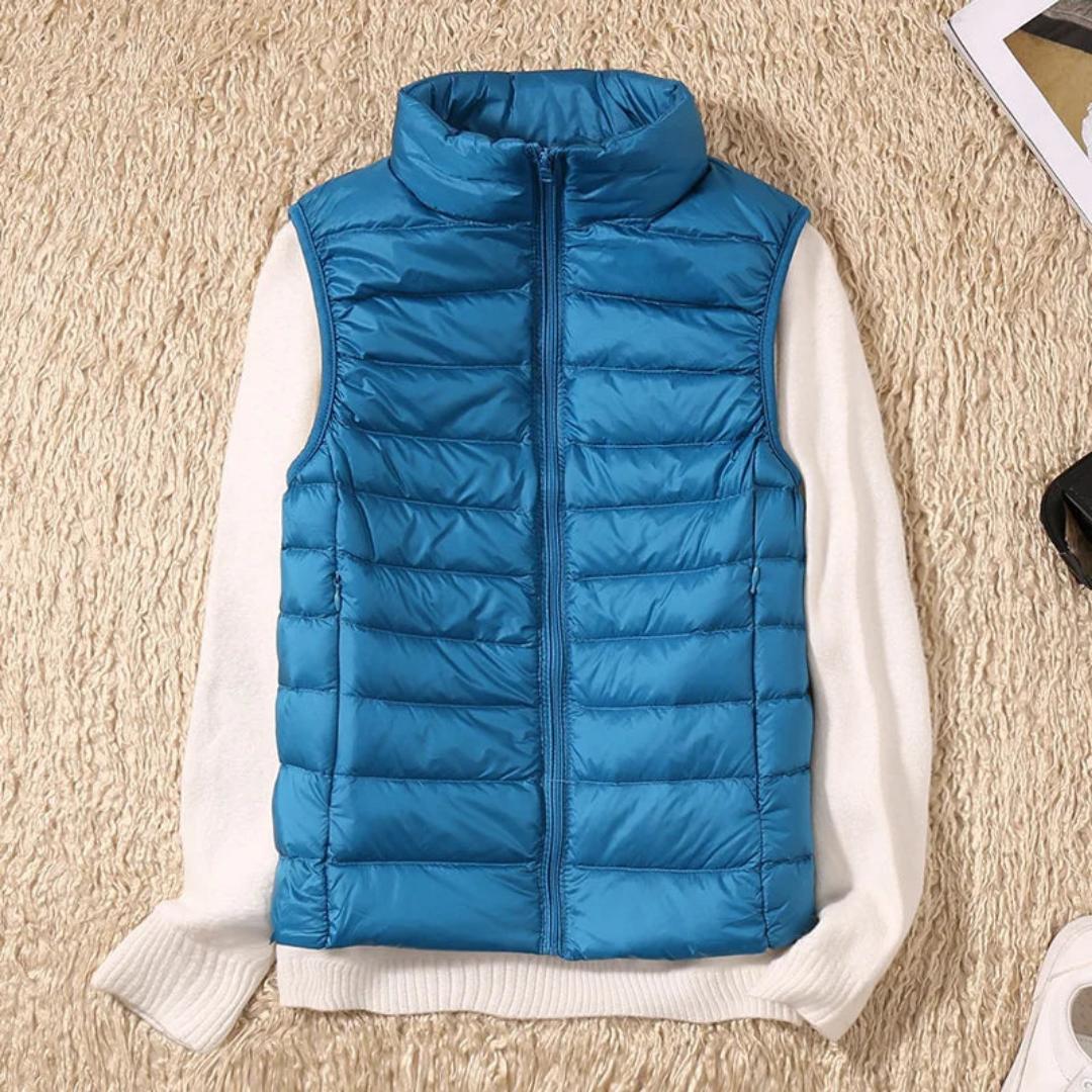 Lightweight Quilted Vest | Sleeveless Puffer with Zip Closure | Slim Fit Layer