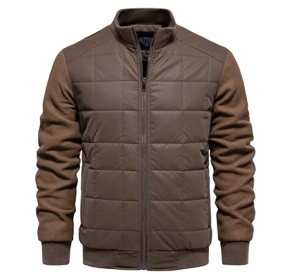 Men’s Quilted Bomber Jacket | Lightweight Insulated | Transitional Outerwear