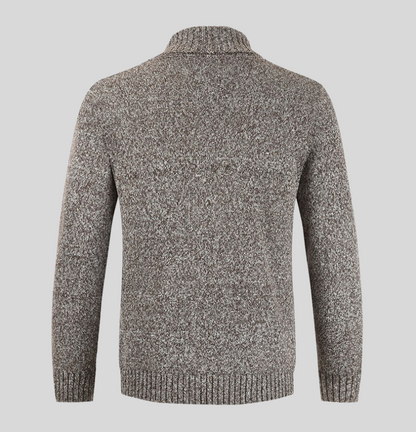 Men’s Knit Shawl Cardigan | Double-Breasted Design | Heavyweight Layer