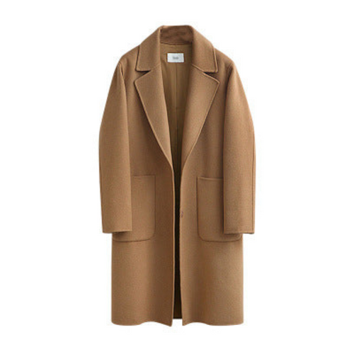 Long Wool-Blend Overcoat | Single-Breasted Classic | Tailored Cold-Weather Layer