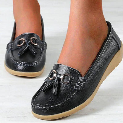 Comfort Loafers with Tassel Detail | Cushioned Walking Flats | Slip-On Everyday Shoes Canada