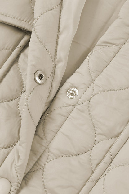 Quilted Button-Up Shacket | Lightweight Warmth | Oversized Fit | Casual Style