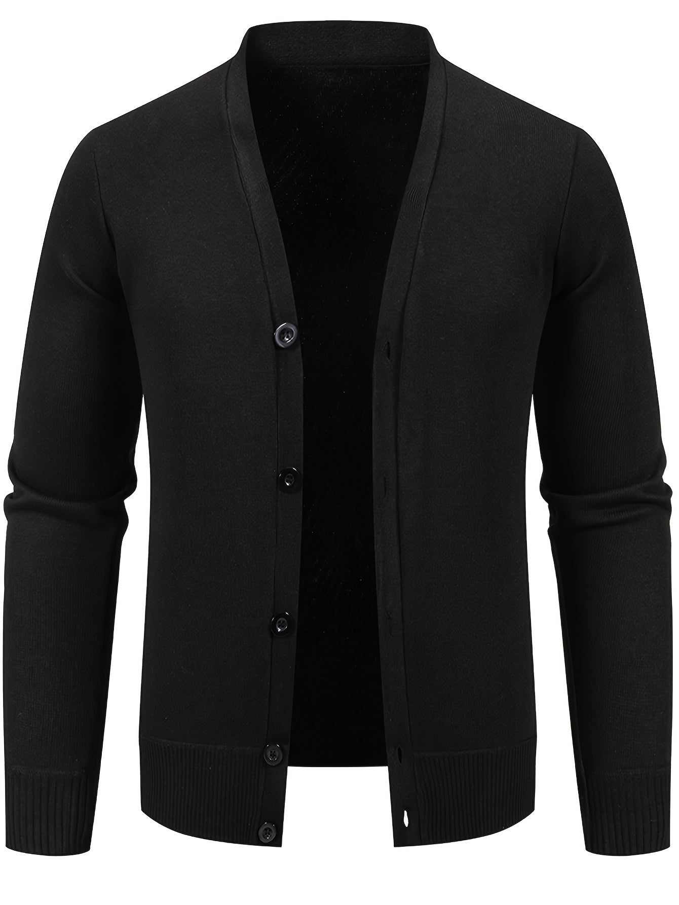 Men's Button-Up Knit Cardigan | Lightweight Layer | Classic V-Neck Sweater