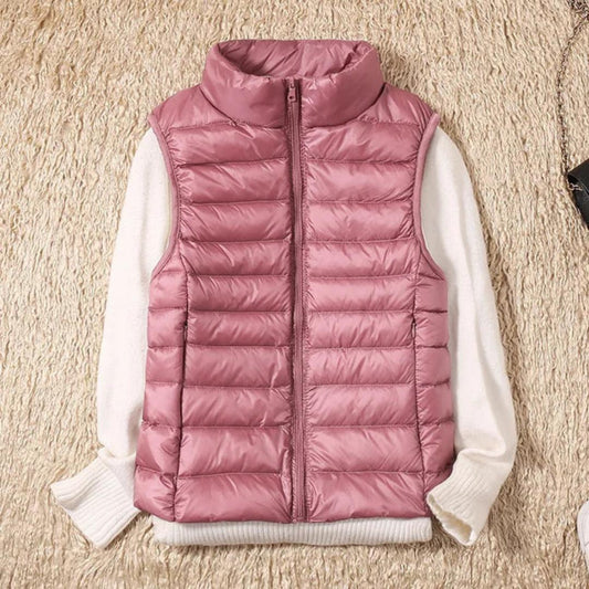 Lightweight Quilted Vest | Sleeveless Puffer with Zip Closure | Slim Fit Layer