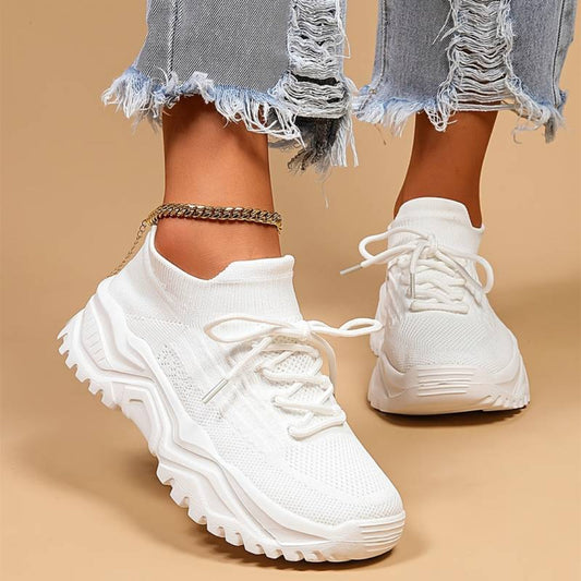 Lightweight Knit Sneakers | Sock-Fit Design | Cushioned Sole Comfort