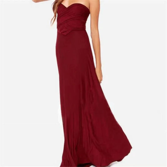 Halter Neck Maxi Dress | Backless Tie-Waist Design | Elegant Summer Evening Gown