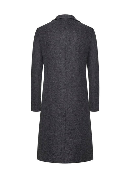 Classic Long Wool Coat | Tailored Fit | Warm Winter Outerwear | Elegant Minimalist Design