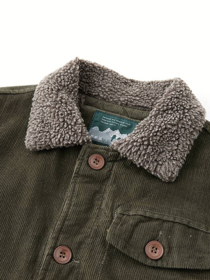 Men's Corduroy Sherpa-Lined Jacket | Warm & Durable | Classic Workwear