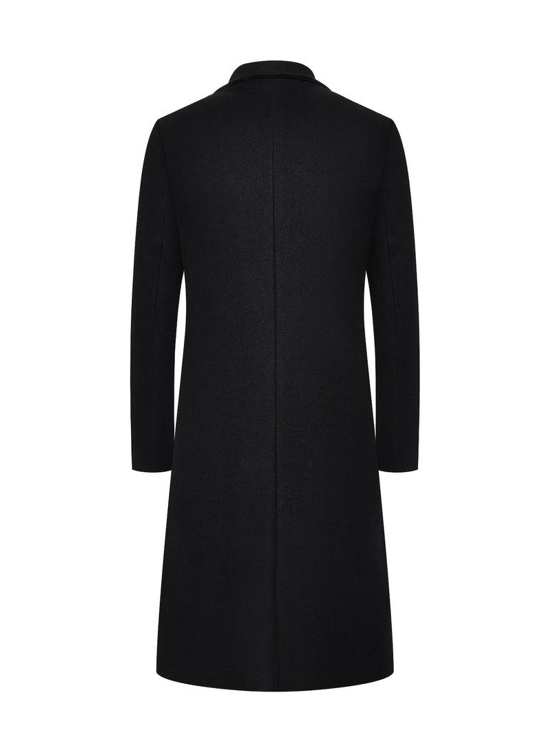 Classic Long Wool Coat | Tailored Fit | Warm Winter Outerwear | Elegant Minimalist Design