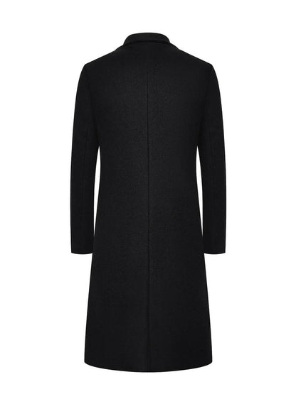 Classic Long Wool Coat | Tailored Fit | Warm Winter Outerwear | Elegant Minimalist Design