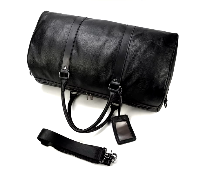 Men’s Faux Leather Duffle Bag | Travel Weekender | Large Capacity Carryall