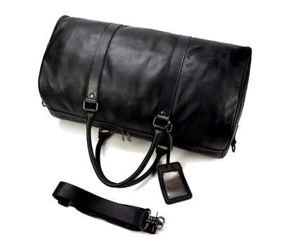 Men’s Faux Leather Duffle Bag | Travel Weekender | Large Capacity Carryall