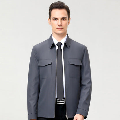 Men’s Smart Casual Jacket | Checked Lining | Lightweight Business Outerwear