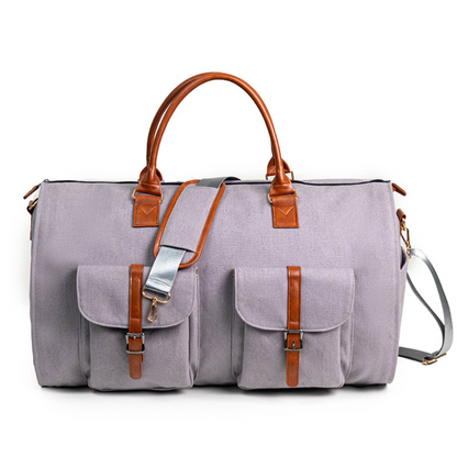 Men’s Vintage Leather Weekender Bag | Travel Duffle | Classic Structured Design