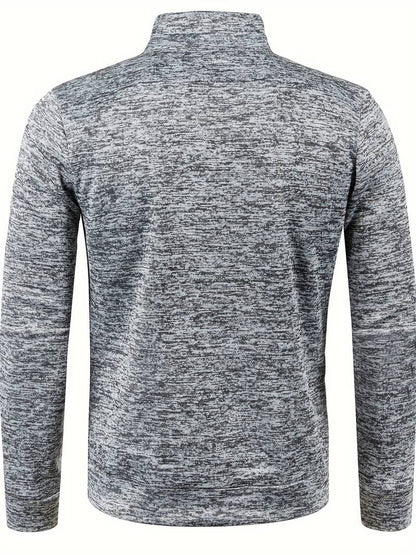 Men’s Zip-Up Knit Track Jacket | Lightweight Layer | Sport-Casual Fit